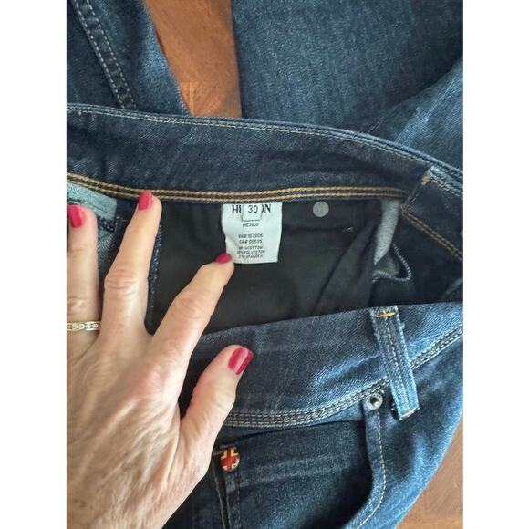 Hudson Collin Flap Skinny Jeans Women’s Size 30 Dark Wash Denim - Picture 13 of 16